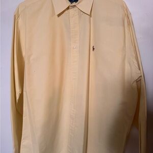 Ralph Lauren Pale Yellow Long-Sleeve Dress Shirt